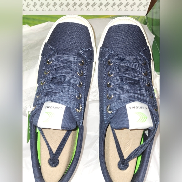 Cariuma OCA Navy Low Canvas Sneakers Unisex NIB Unisex Men's 9 Women's 10.5 - Picture 8 of 10